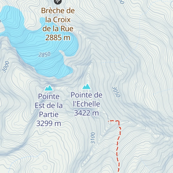 Map of Pointe de l'Echelle