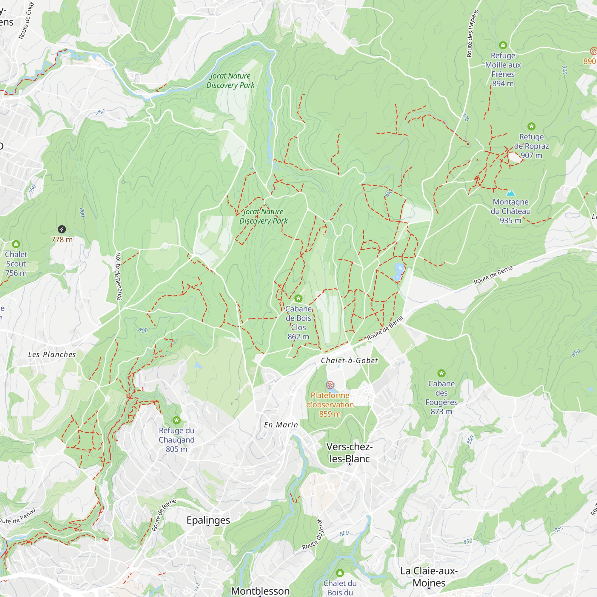 Cabane de Bois Clos map