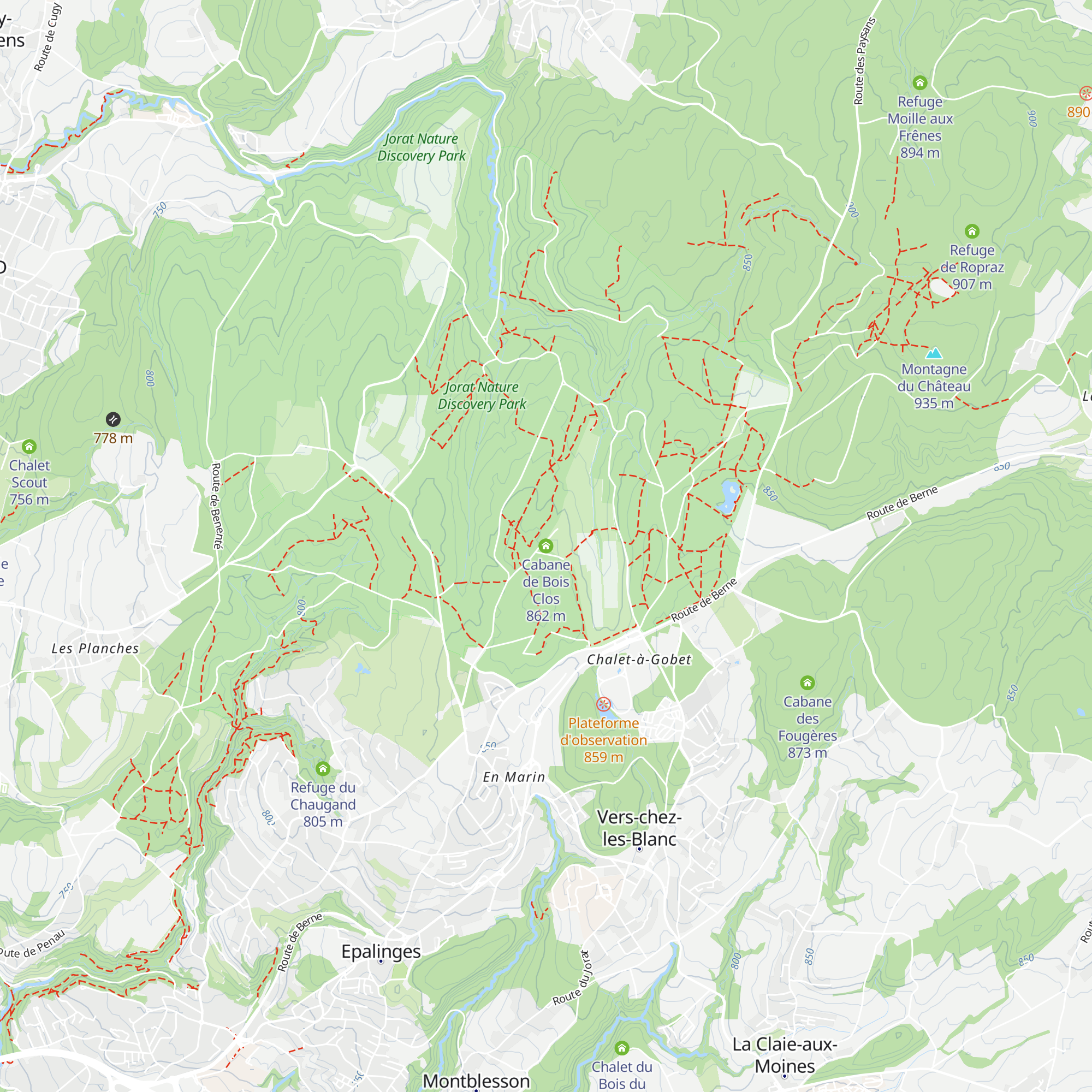 Cabane de Bois Clos map