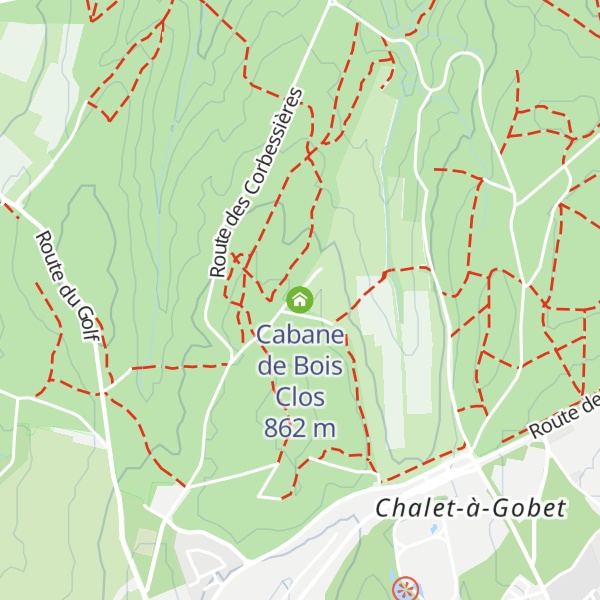 Map of Cabane de Bois Clos
