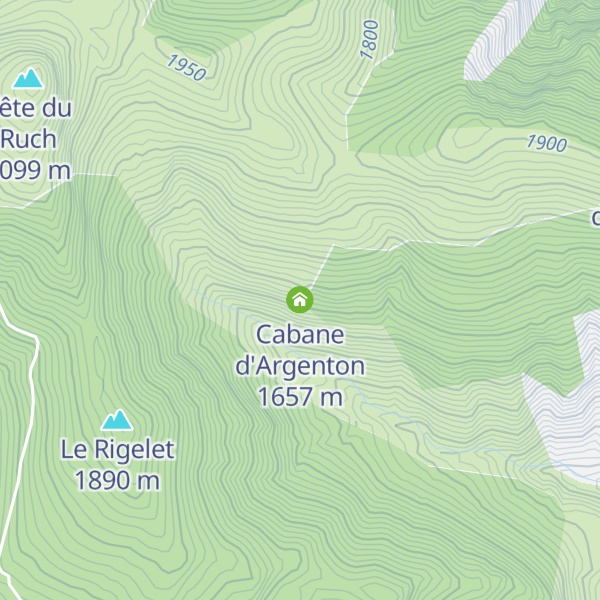 Map of Cabane d'Argenton