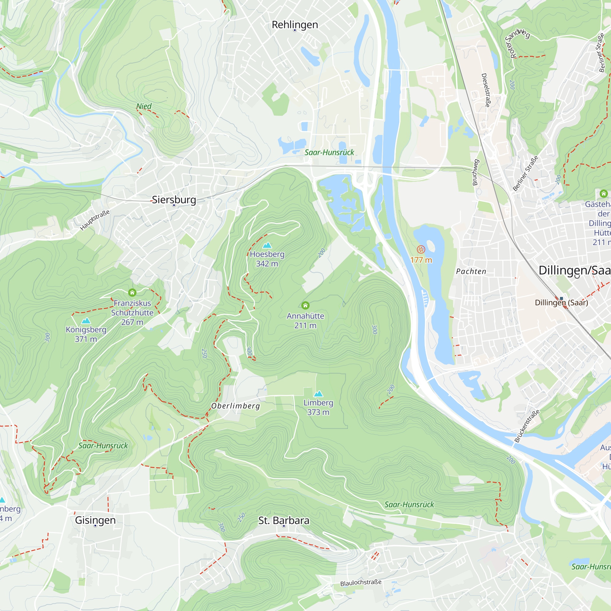 Annahütte map
