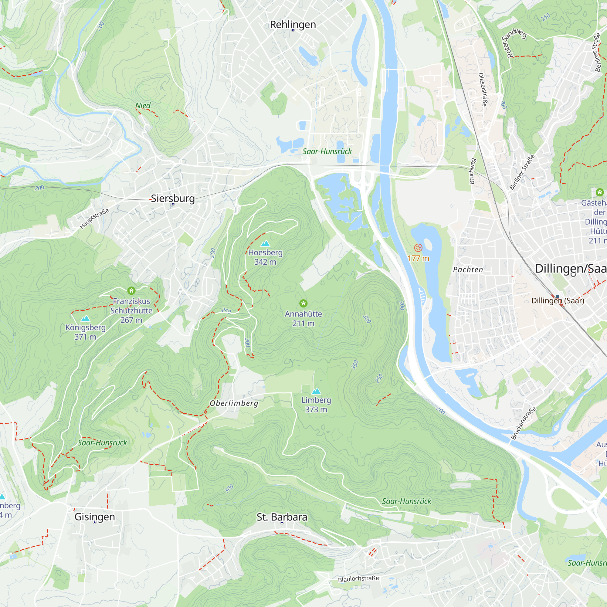 Annahütte map