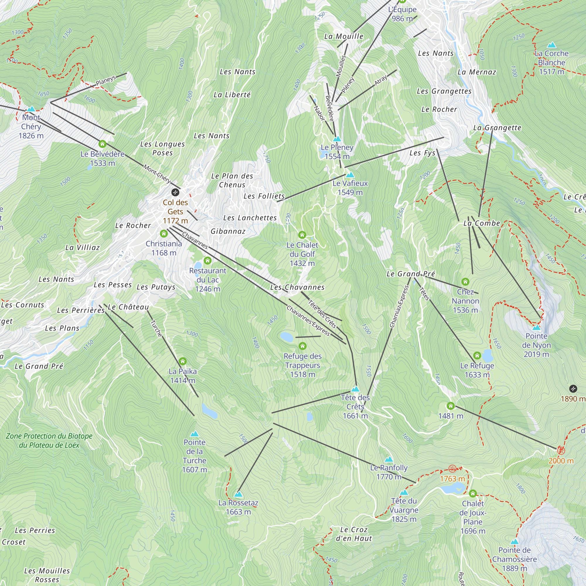 La Croix Blanche map