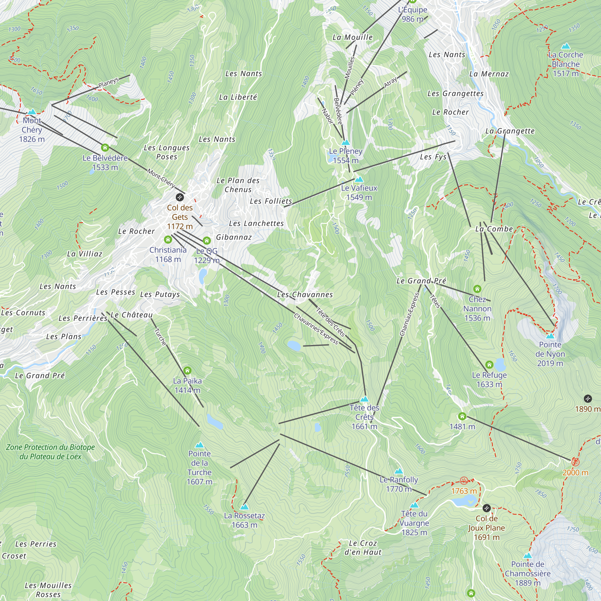 La Croix Blanche map