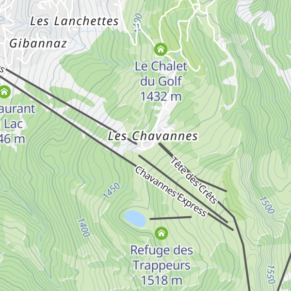 Map of La Croix Blanche