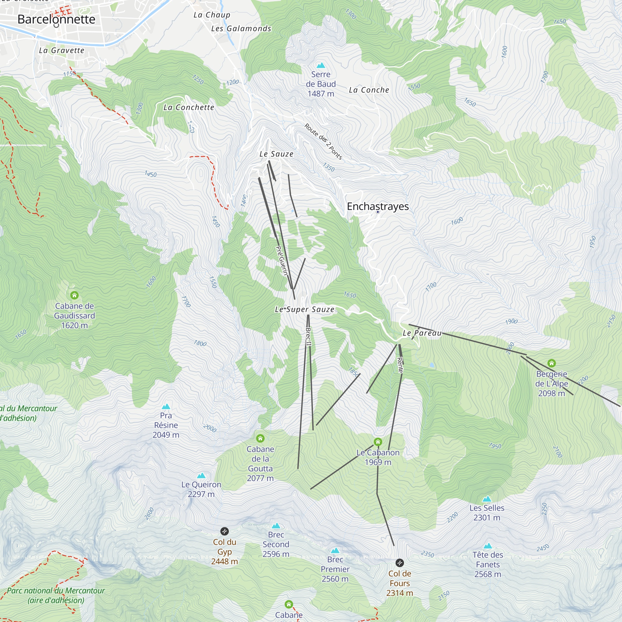 Le Trappeur map