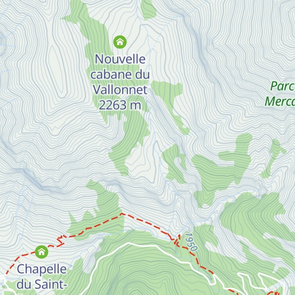 Map of Cabane du Vallonet