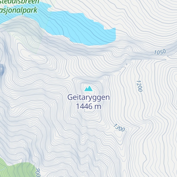 Map of Geitaryggen