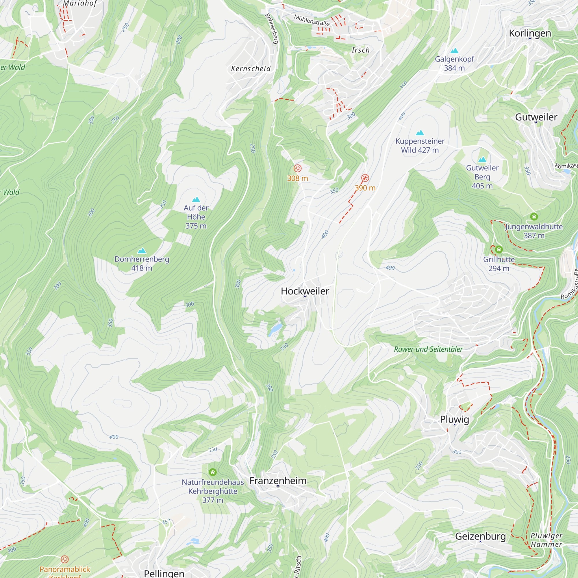 Grillhütte Hockweiler map