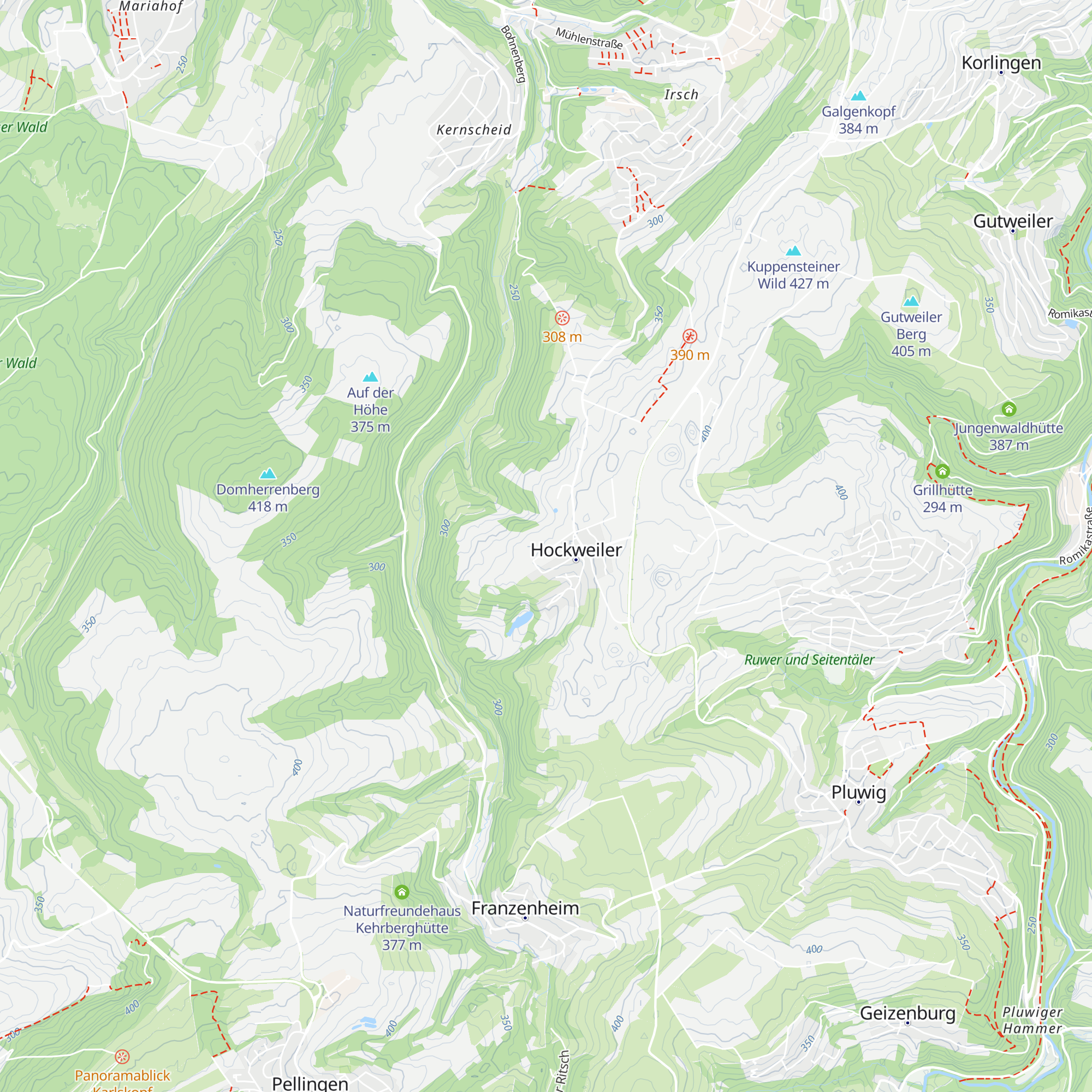 Grillhütte Hockweiler map