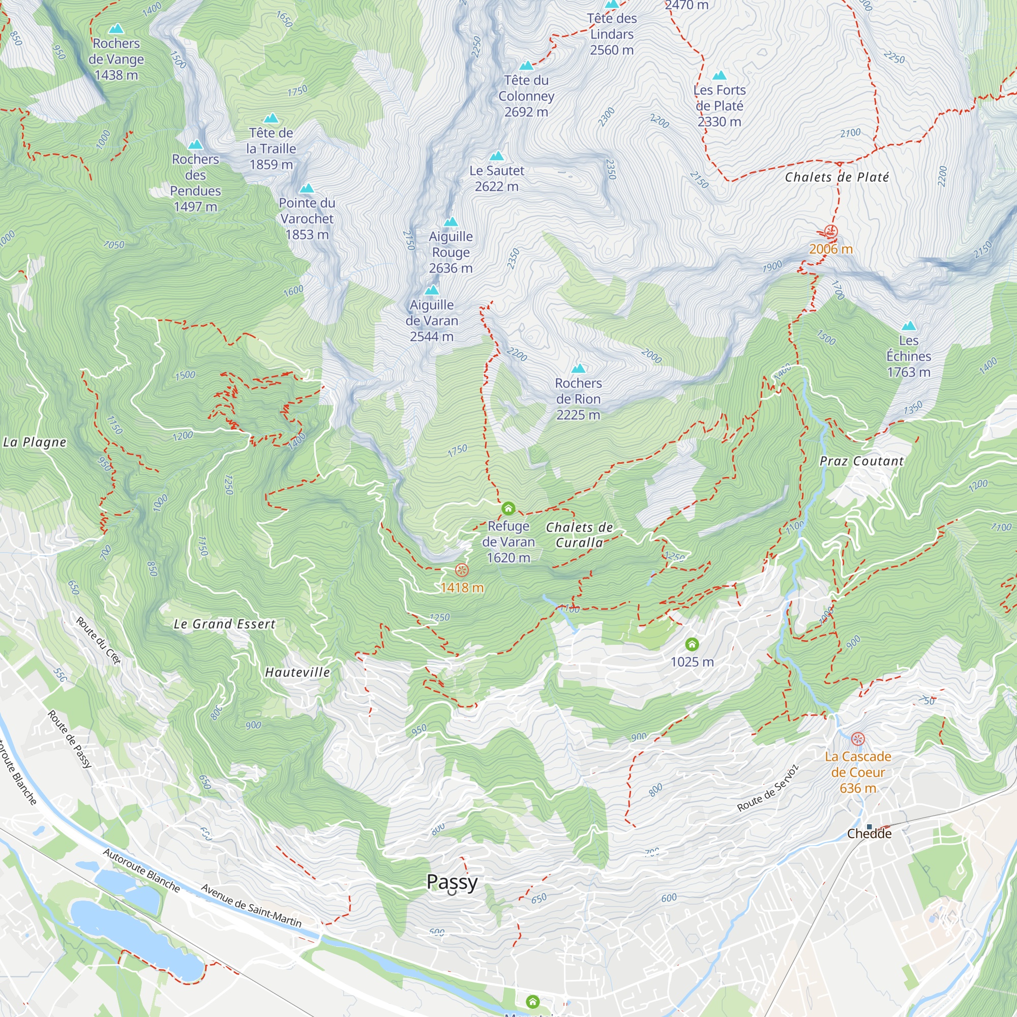 Refuge de Varan map