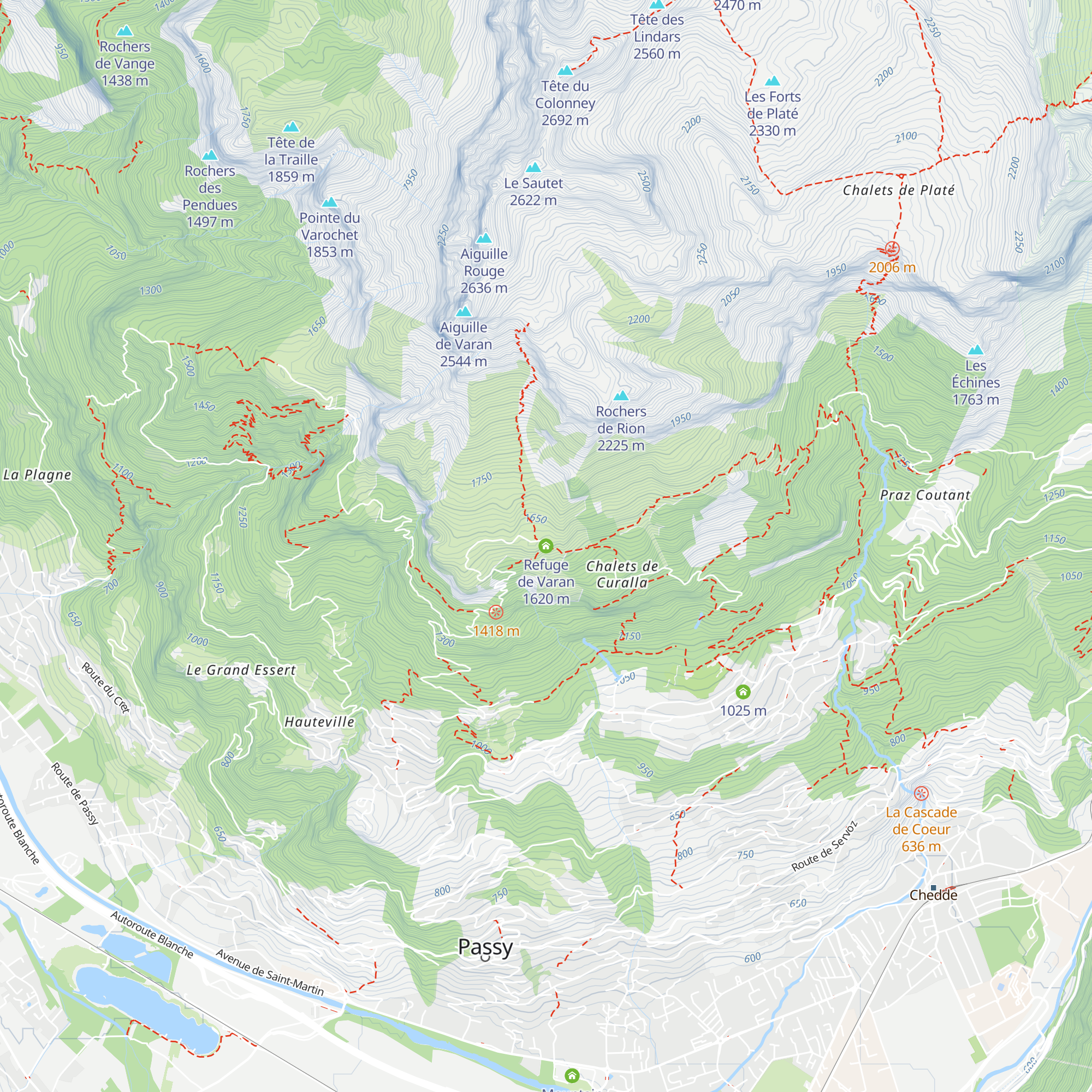 Refuge de Varan map
