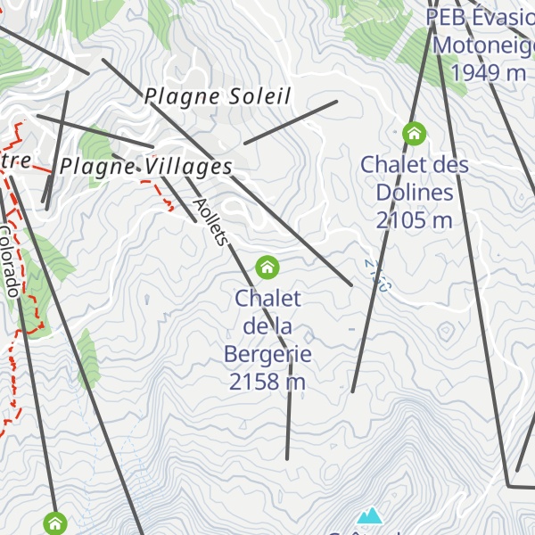 Map of Chalet de la Bergerie