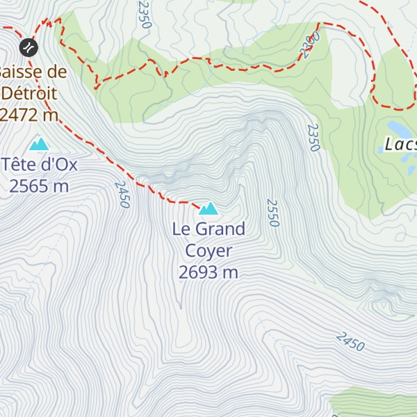 Map of Le Grand Coyer