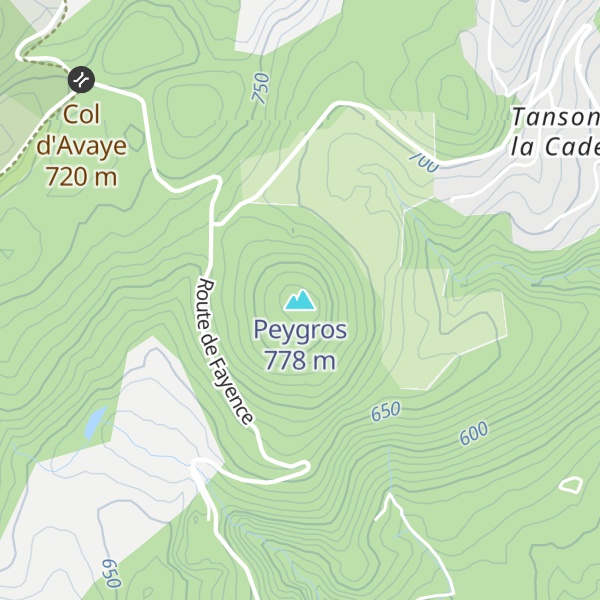 Map of Peygros