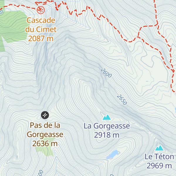 Map of Sommet de la Barre Noire