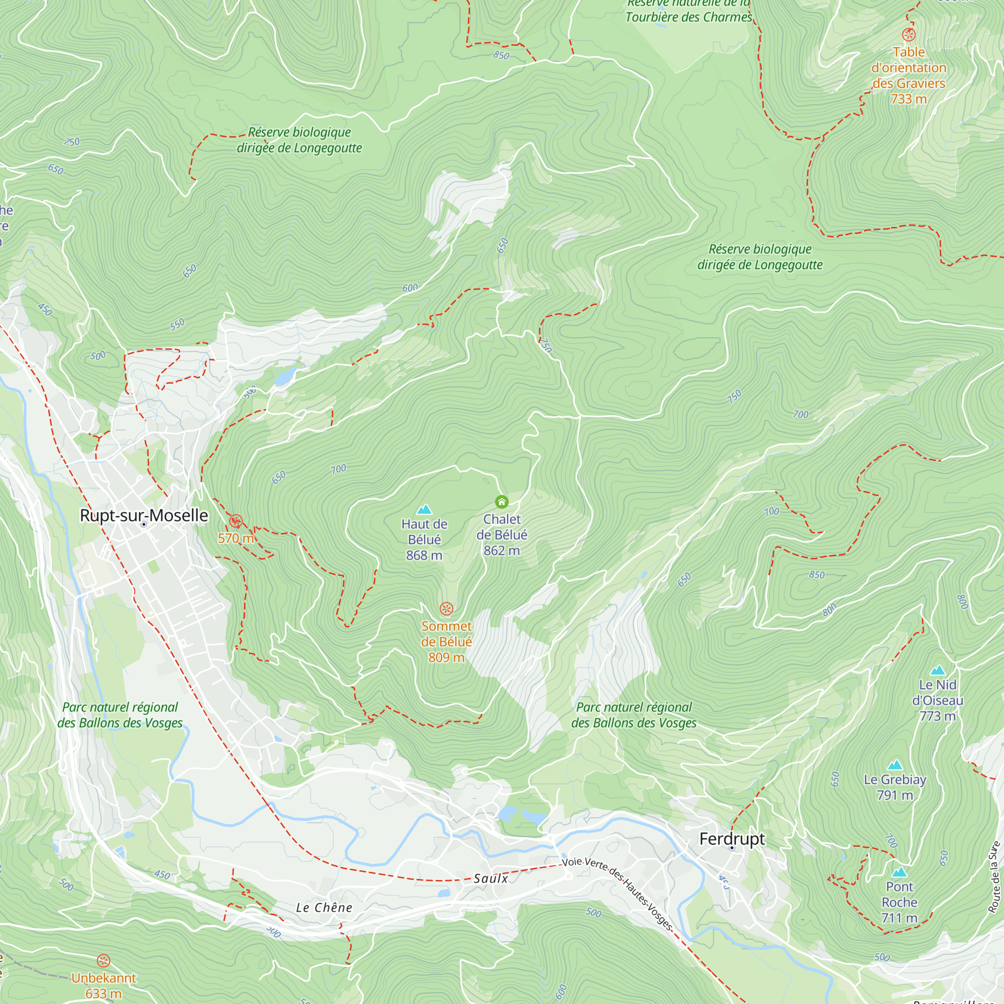 Chalet de Bélué map