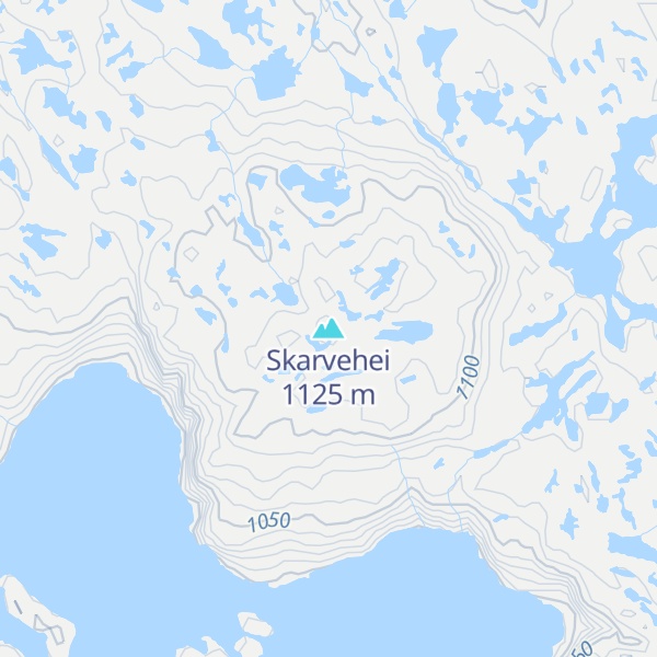 Map of Skarvehei