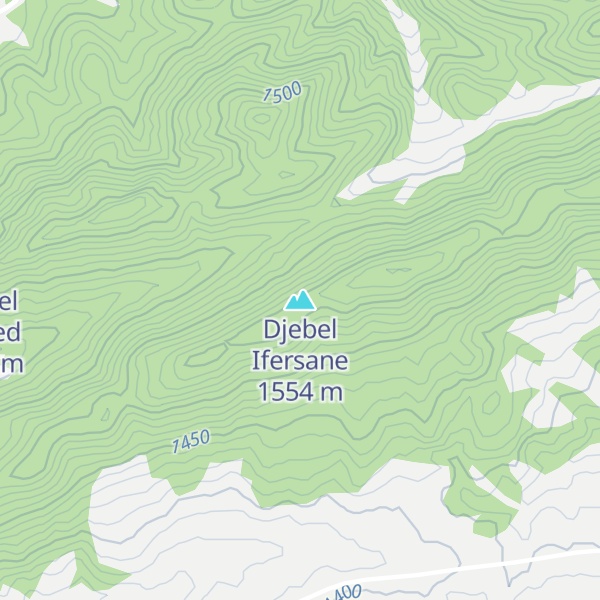 Map of Djebel Ifersane