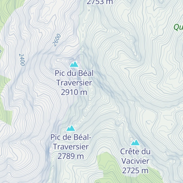 Map of Pic du Beal Céveilhan