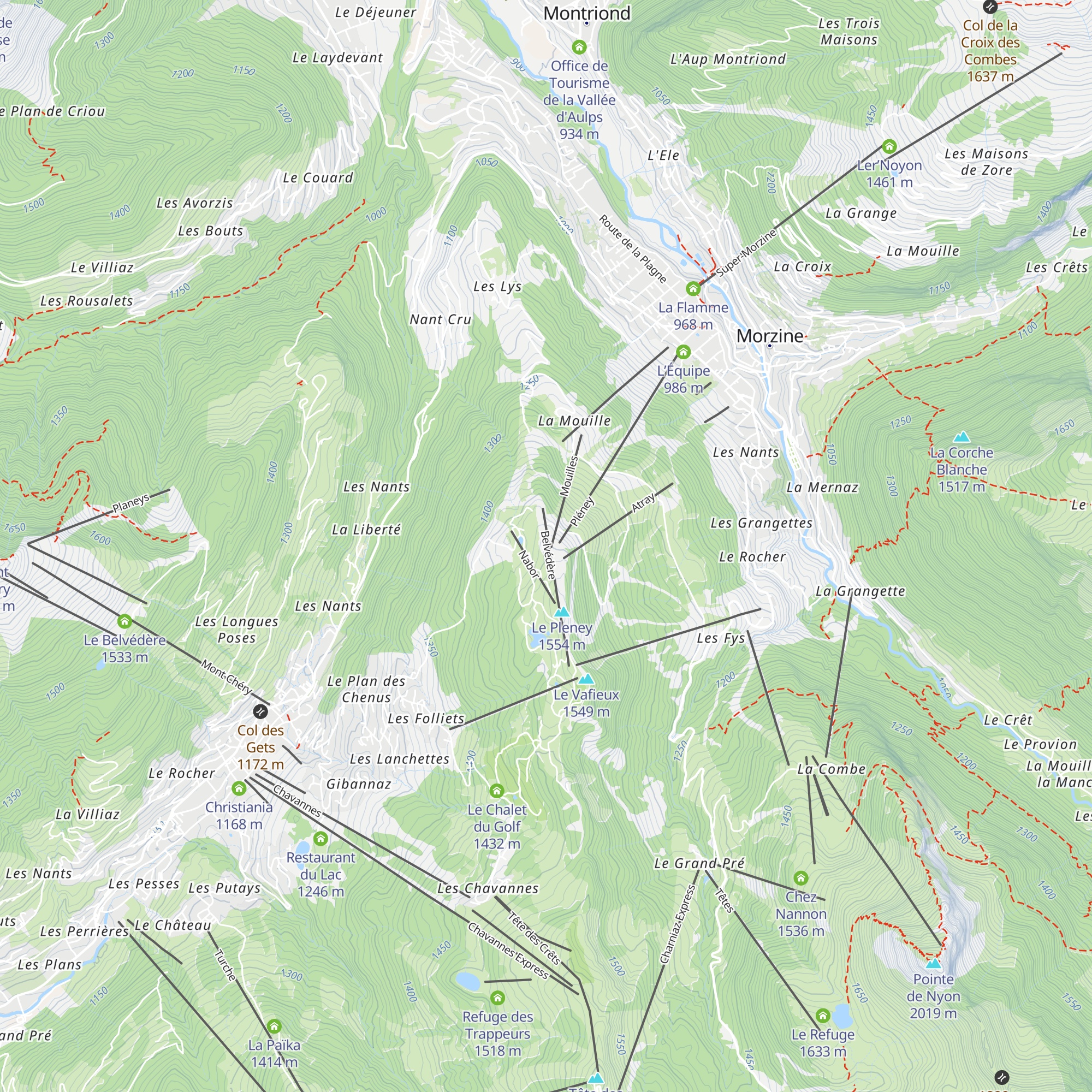 Chalet de Nabor map