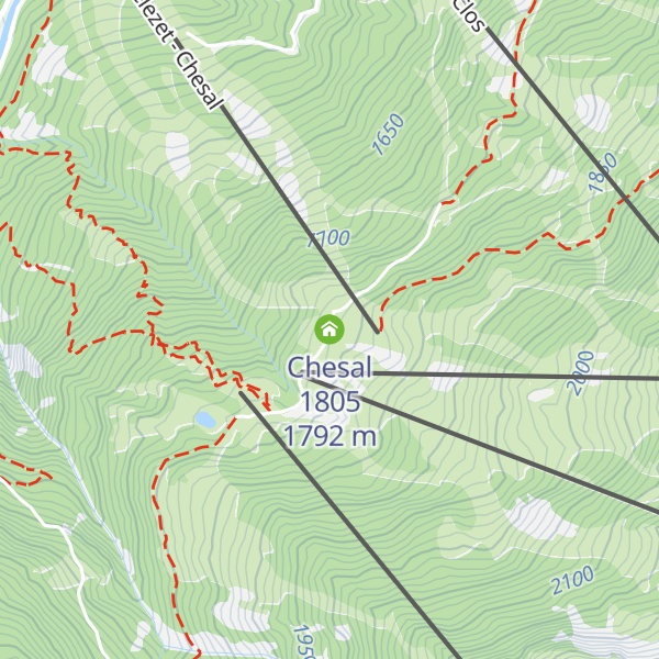 Map of Chesal 1805