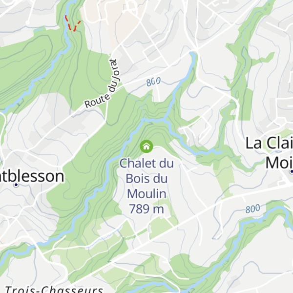 Map of Chalet du Bois du Moulin