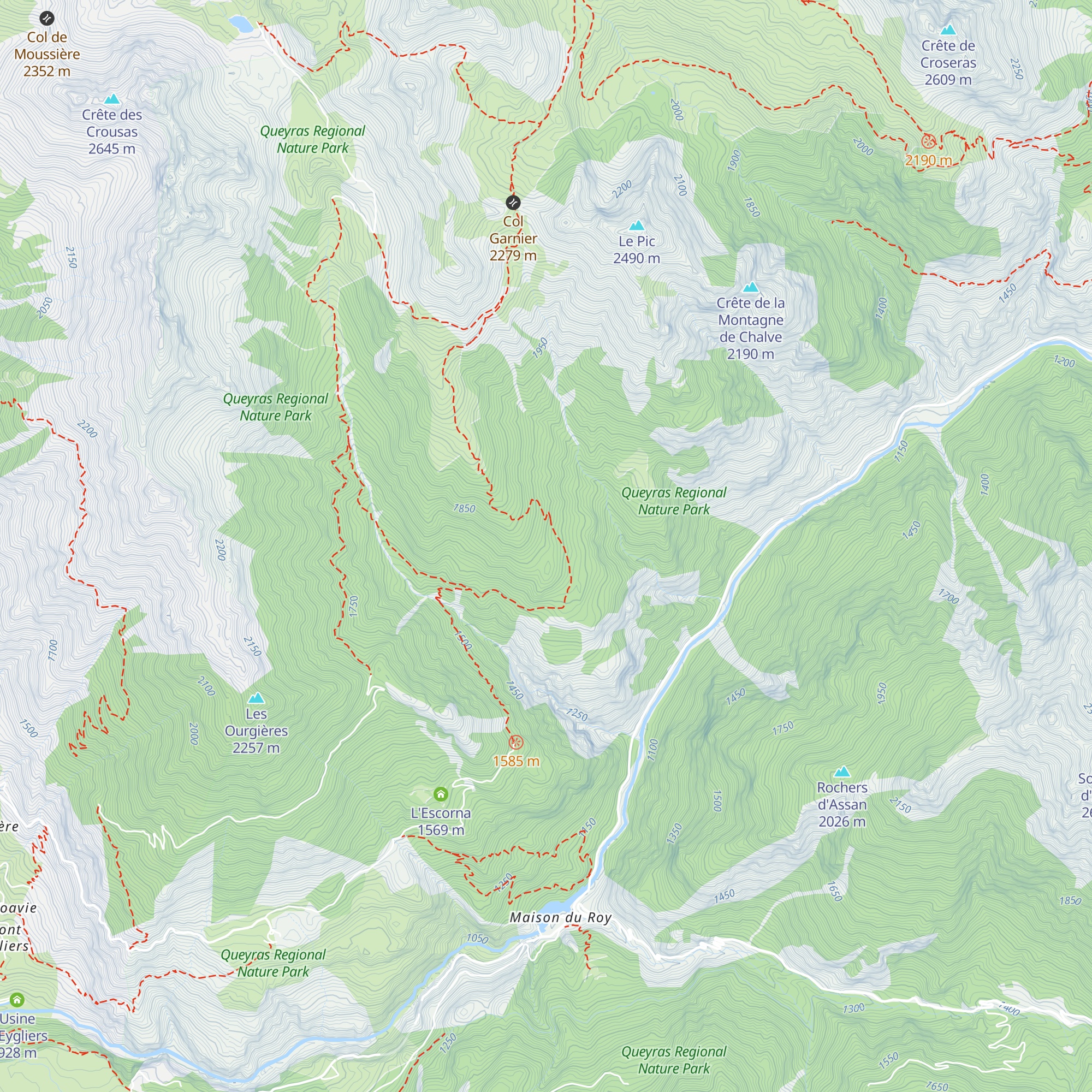 Cabane du Serre map