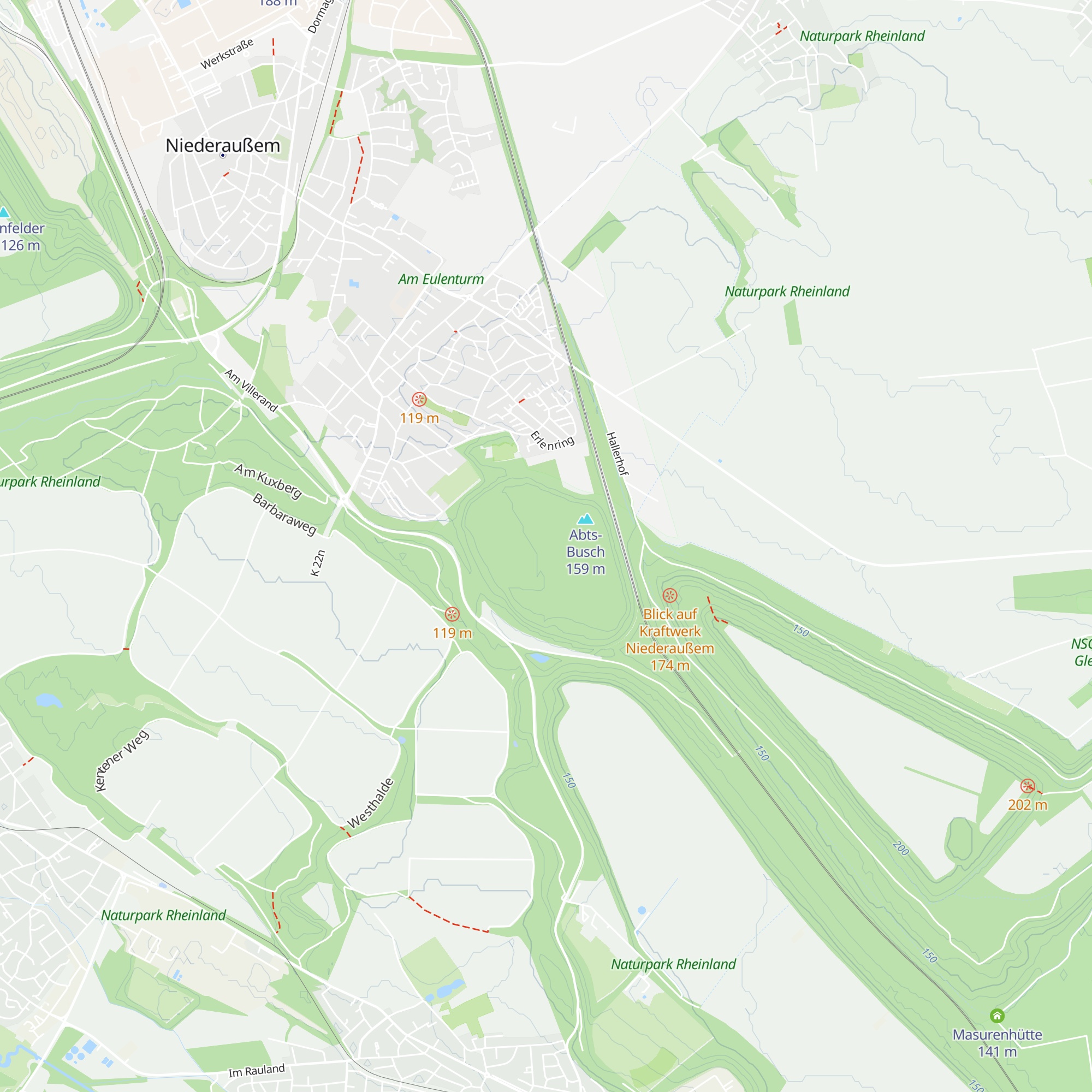 Abtsbusch-Hütte map