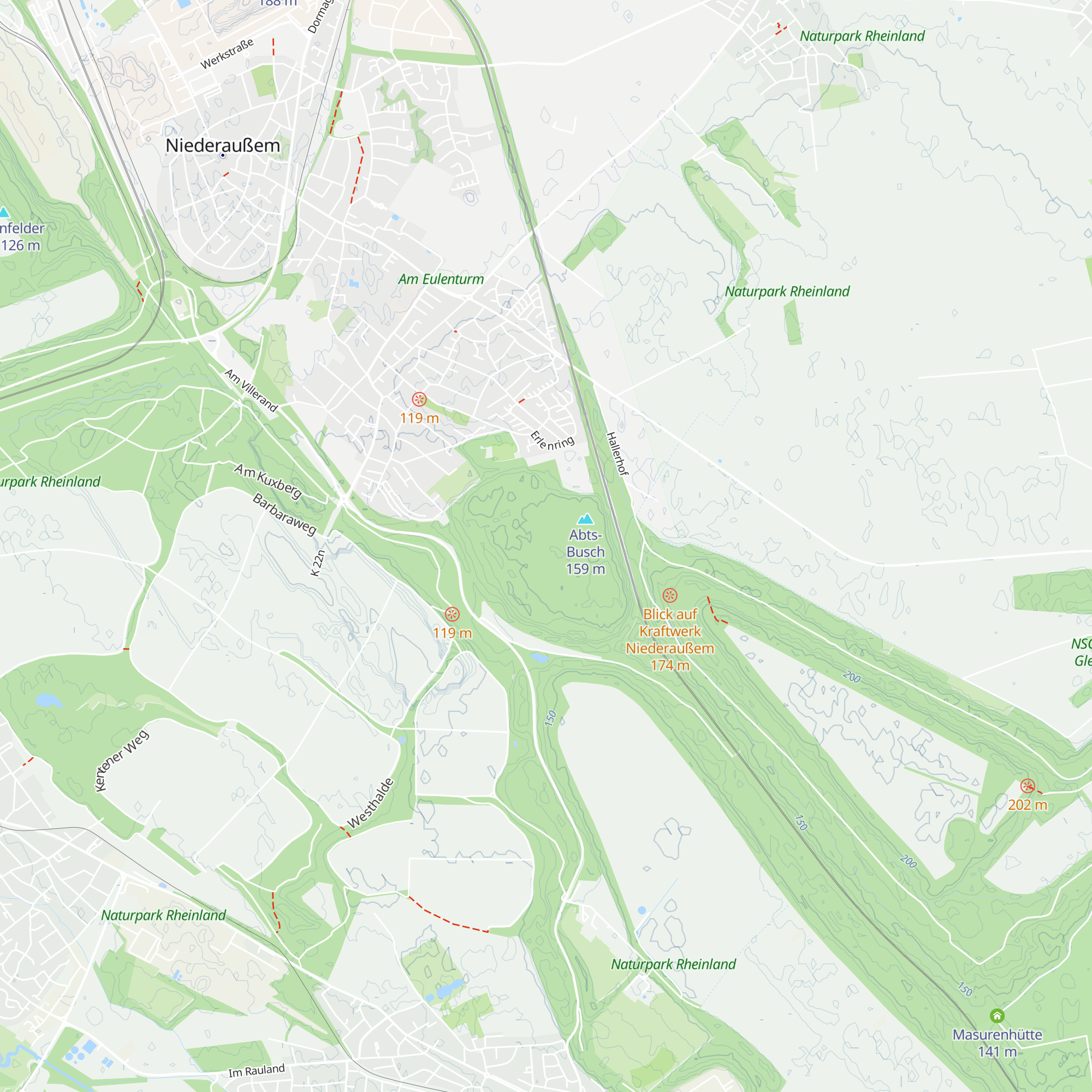 Abtsbusch-Hütte map