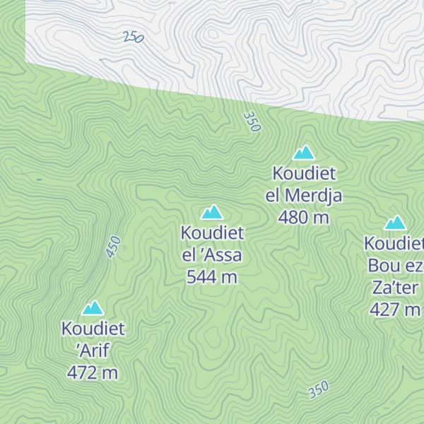Map of Koudiet el ’Assa