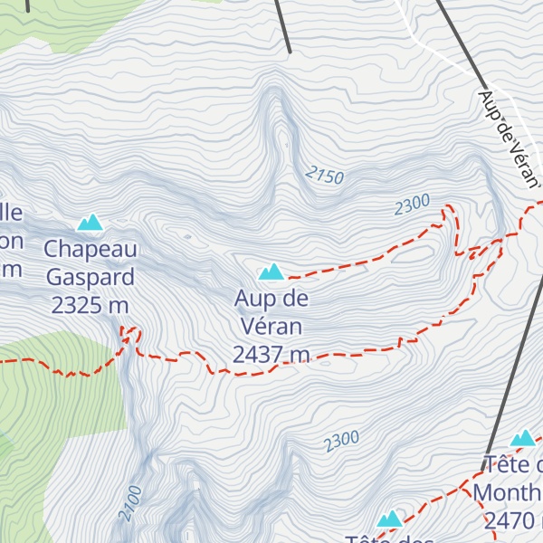 Map of Aup de Véran
