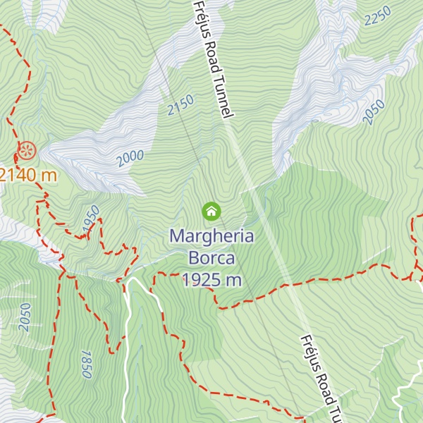 Map of Margheria Borca