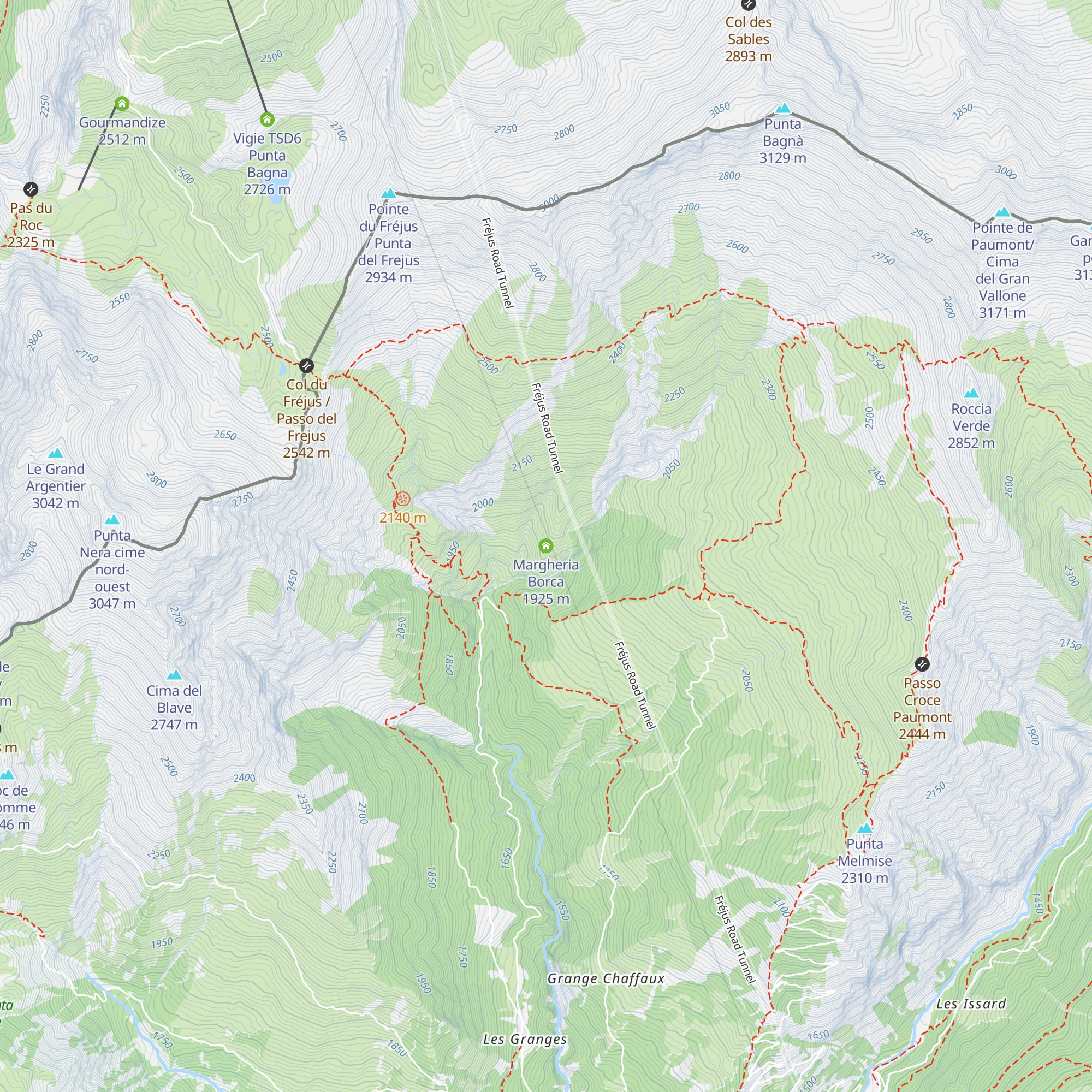 Margheria Borca map