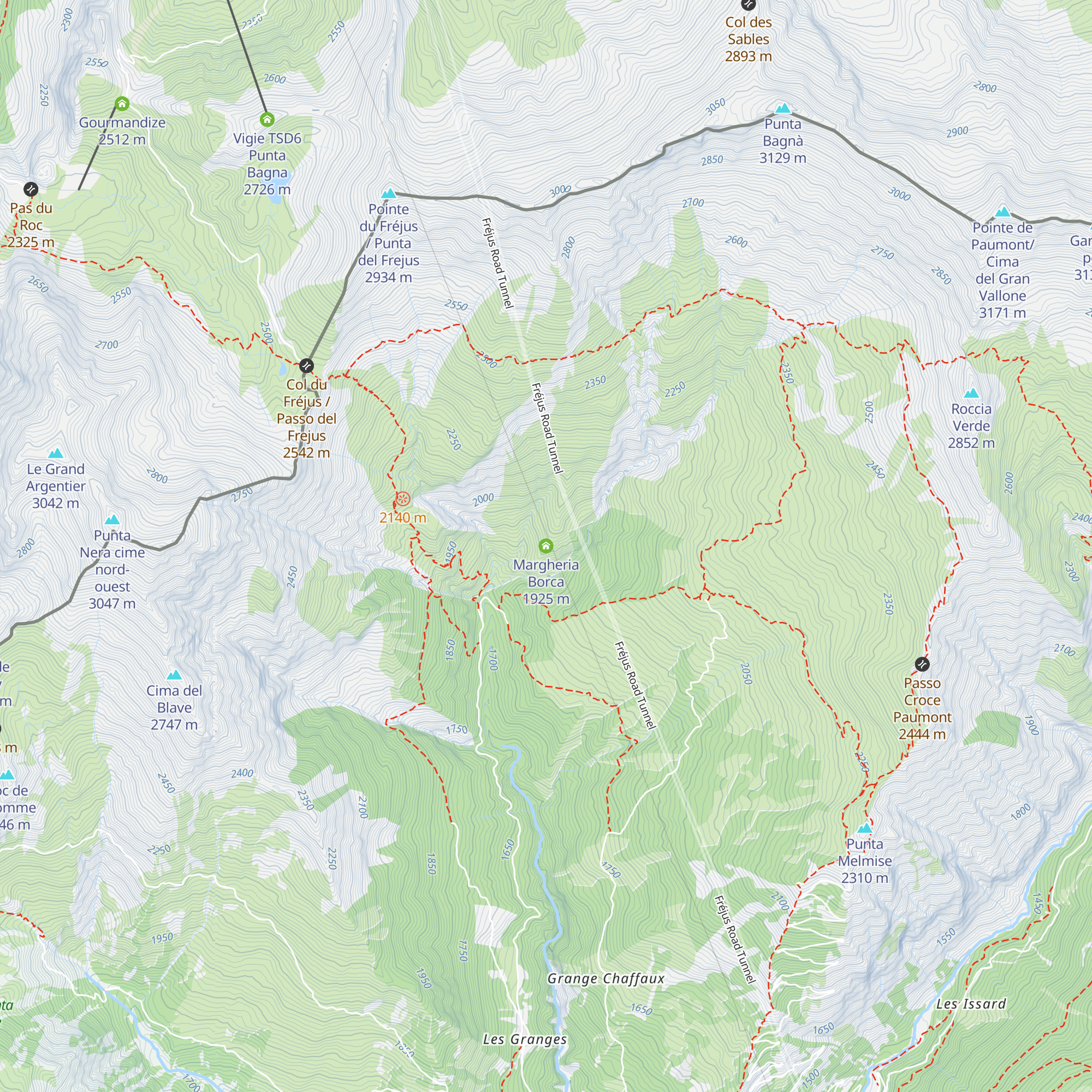 Margheria Borca map