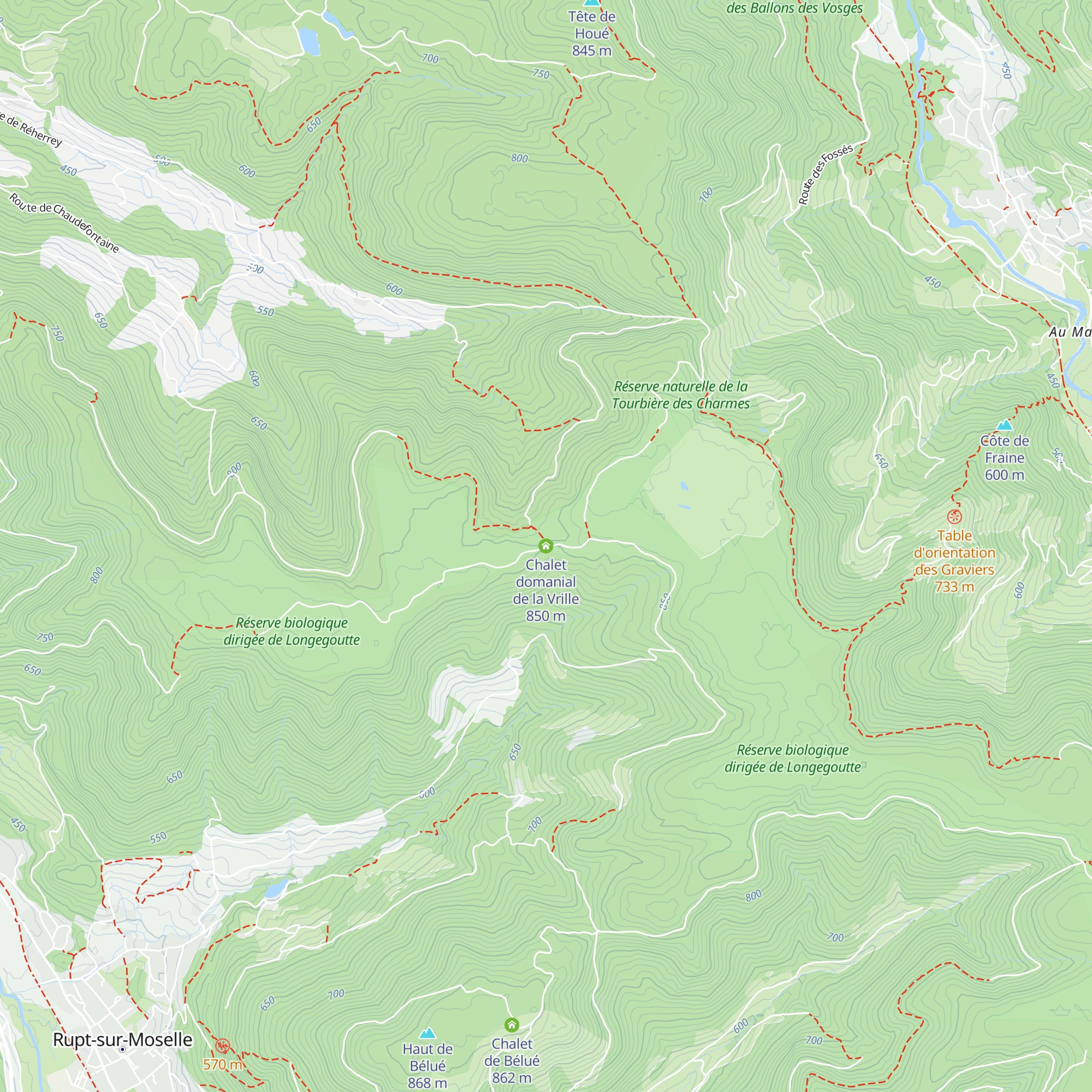 Chalet domanial de la Vrille map