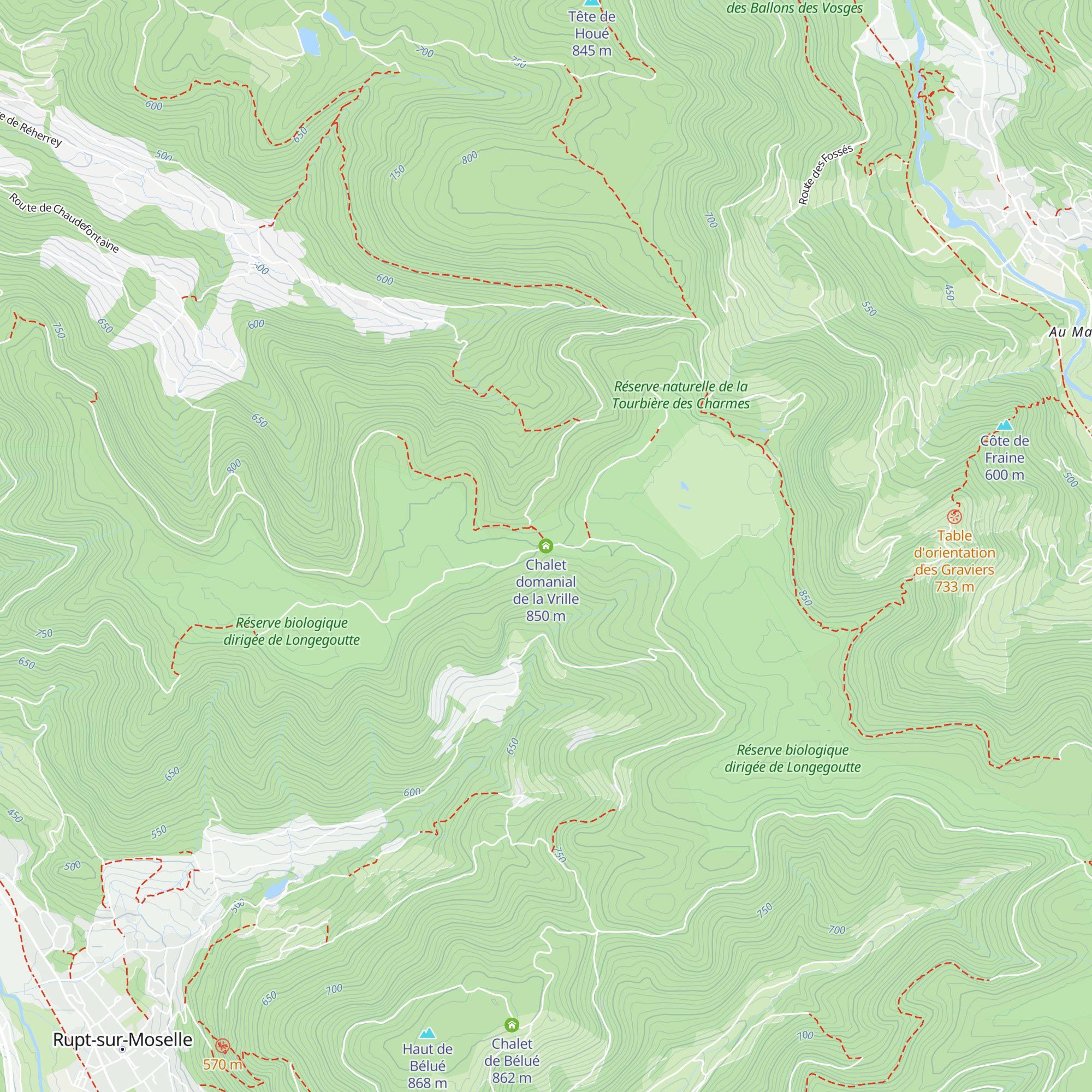 Chalet domanial de la Vrille map