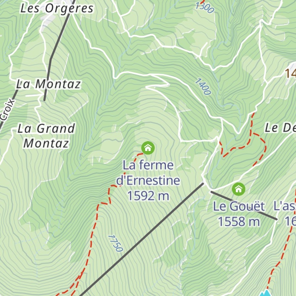 Map of La ferme d'Ernestine