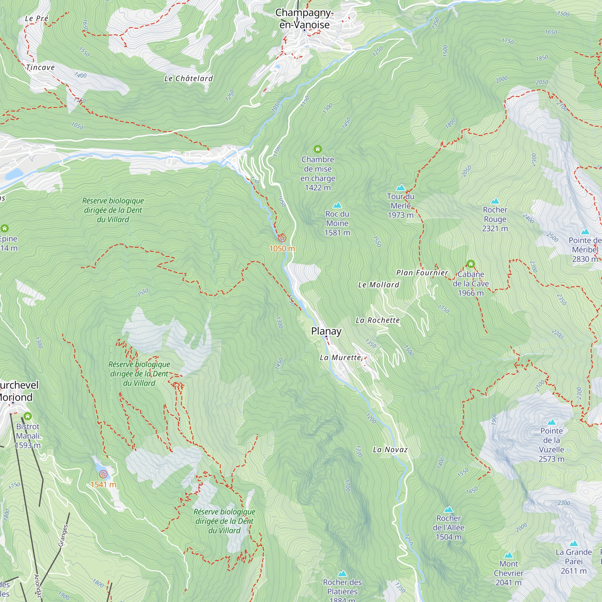 Prise d'eau de Ballandaz map