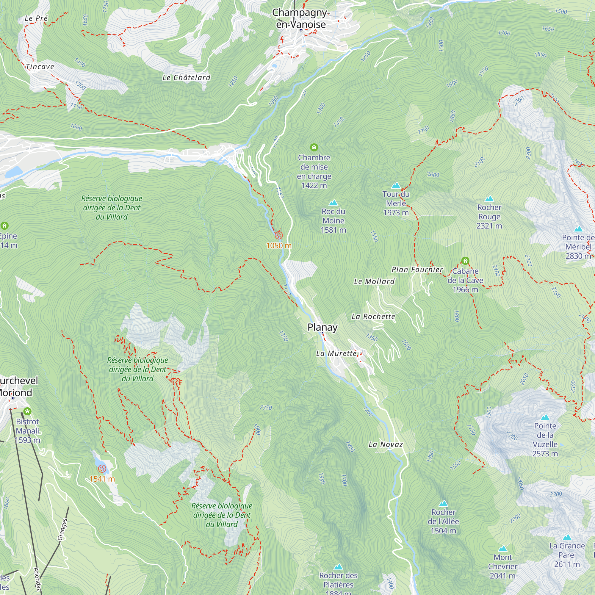 Prise d'eau de Ballandaz map