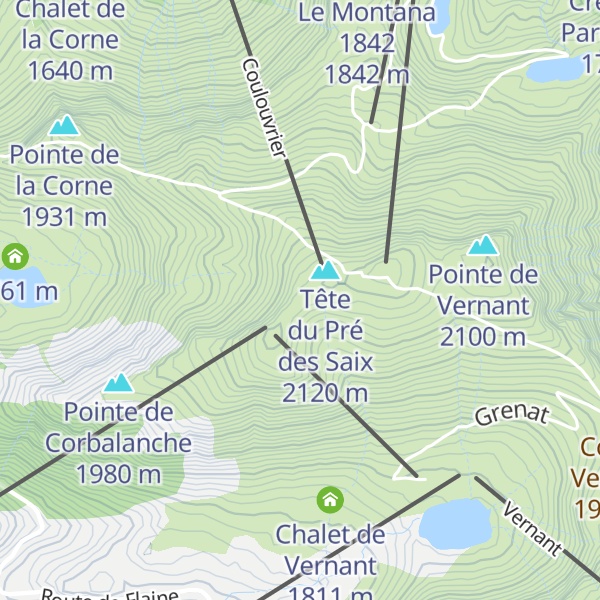 Map of Croc blanc