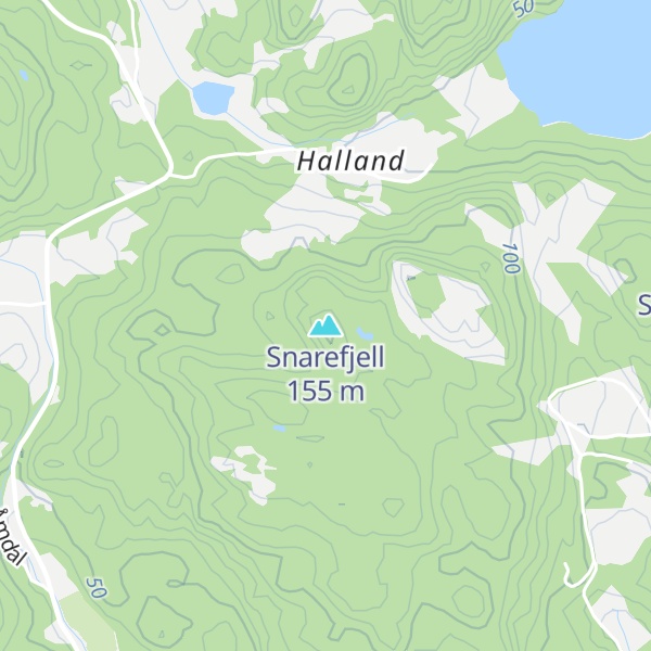 Map of Snarefjell