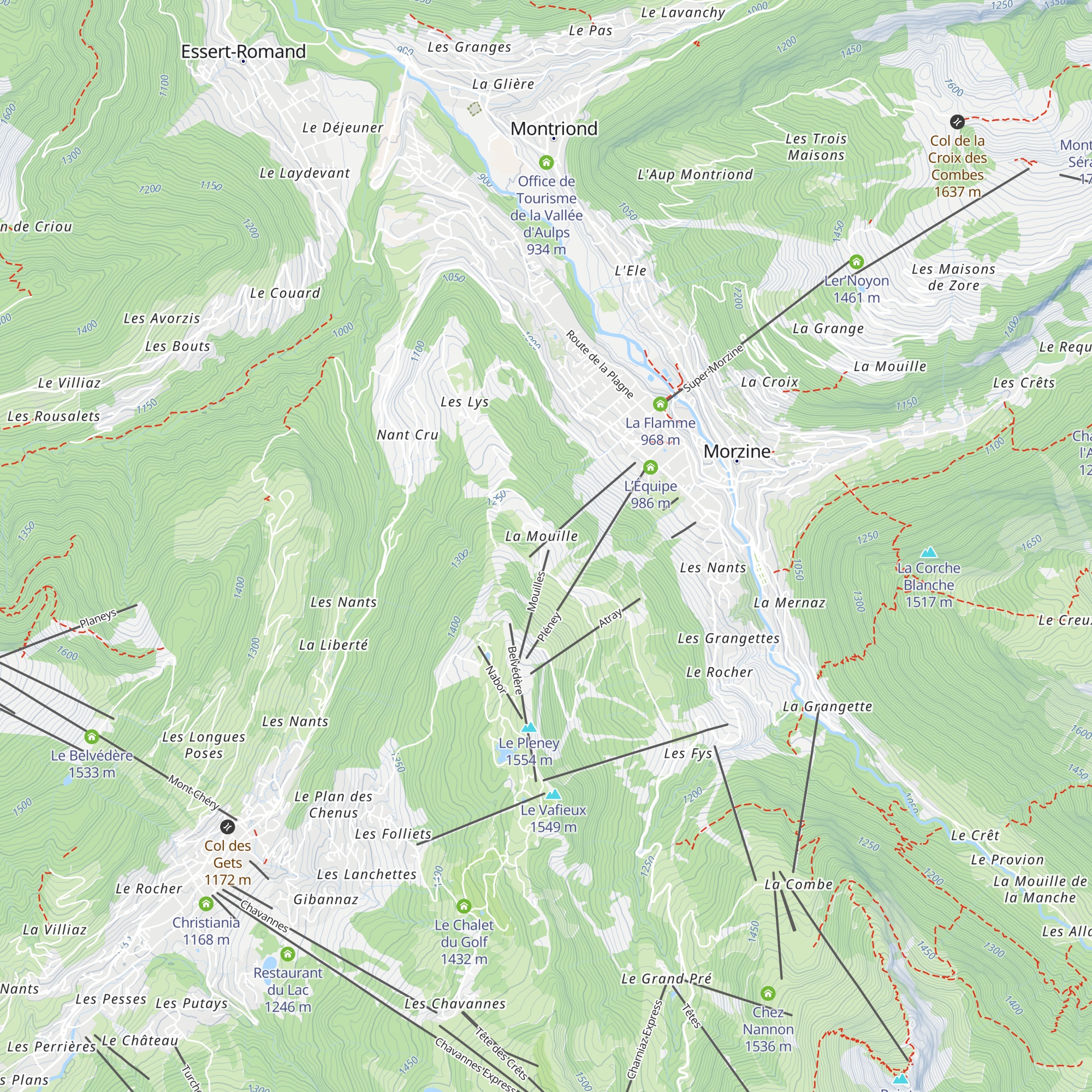 Les Mouilles map