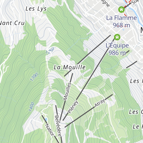 Map of Les Mouilles