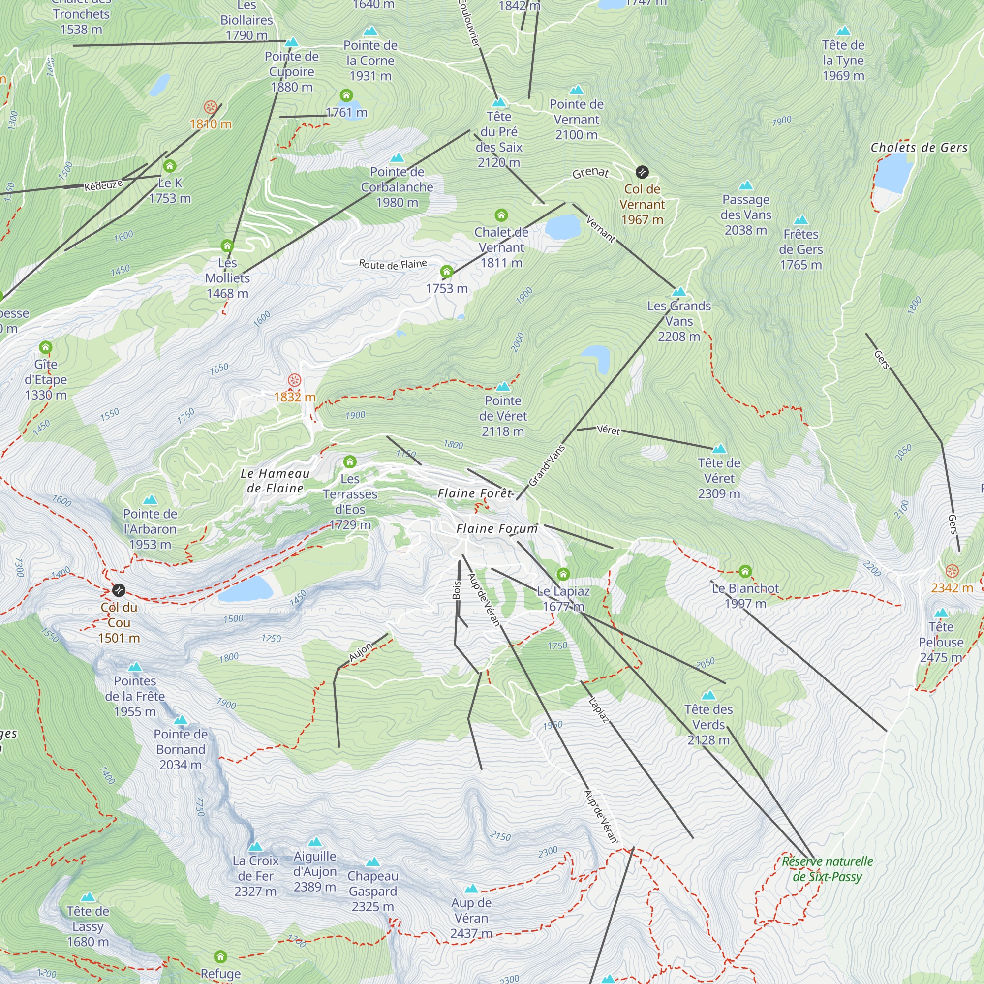 Sabaudia map
