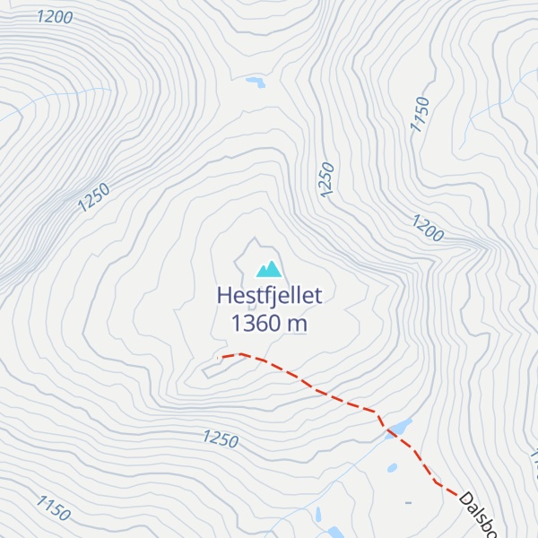 Map of Hestfjellet
