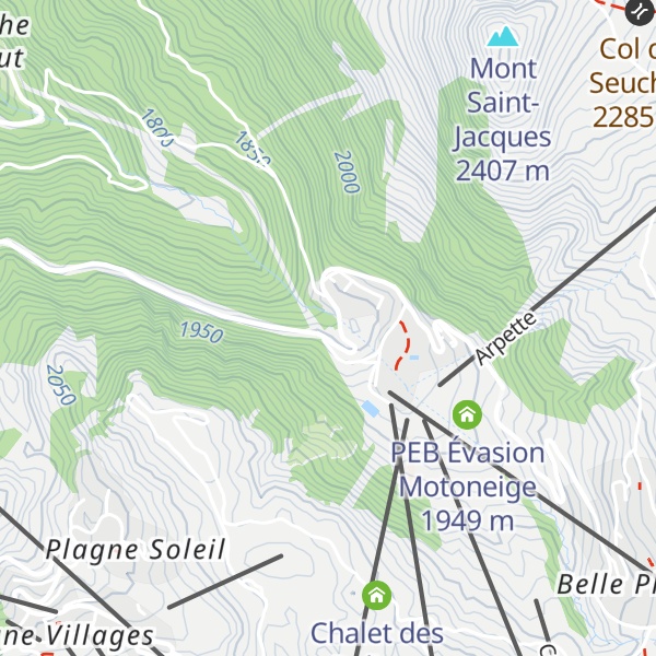 Map of Résidence des Saisonniers