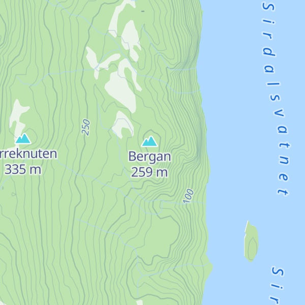 Map of Hansholsknuten