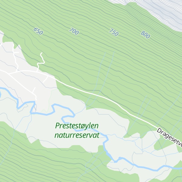 Map of Tjukkeskogen